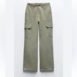 Zara Olive Cargo Pants